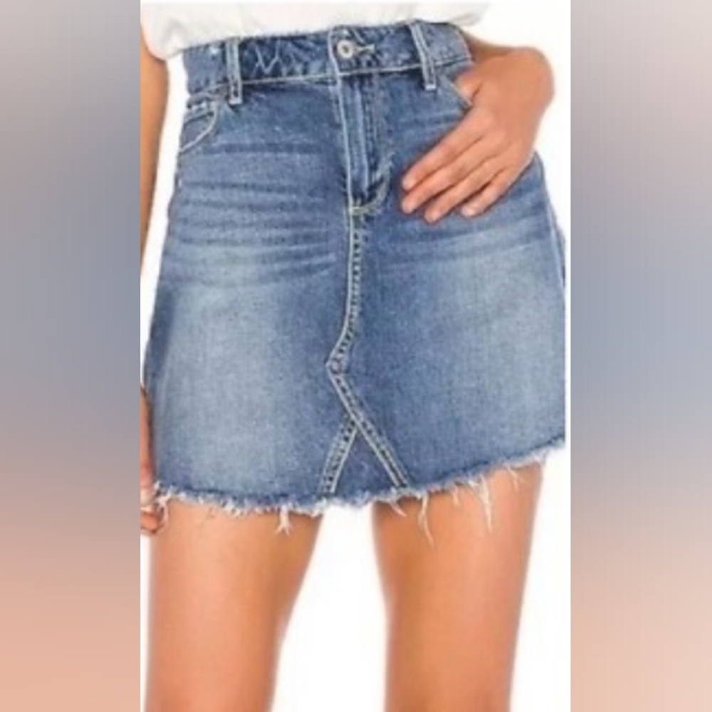 PAIGE Althea Denim Mini Skirt Size 29 EUC